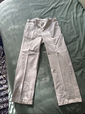 J. Jill Women's White Straight-Leg Chinos